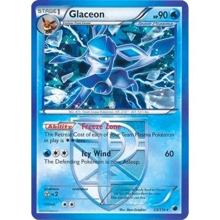 Glaceon - 23/116 (BW Plasma Freeze) (023/116) (PR)