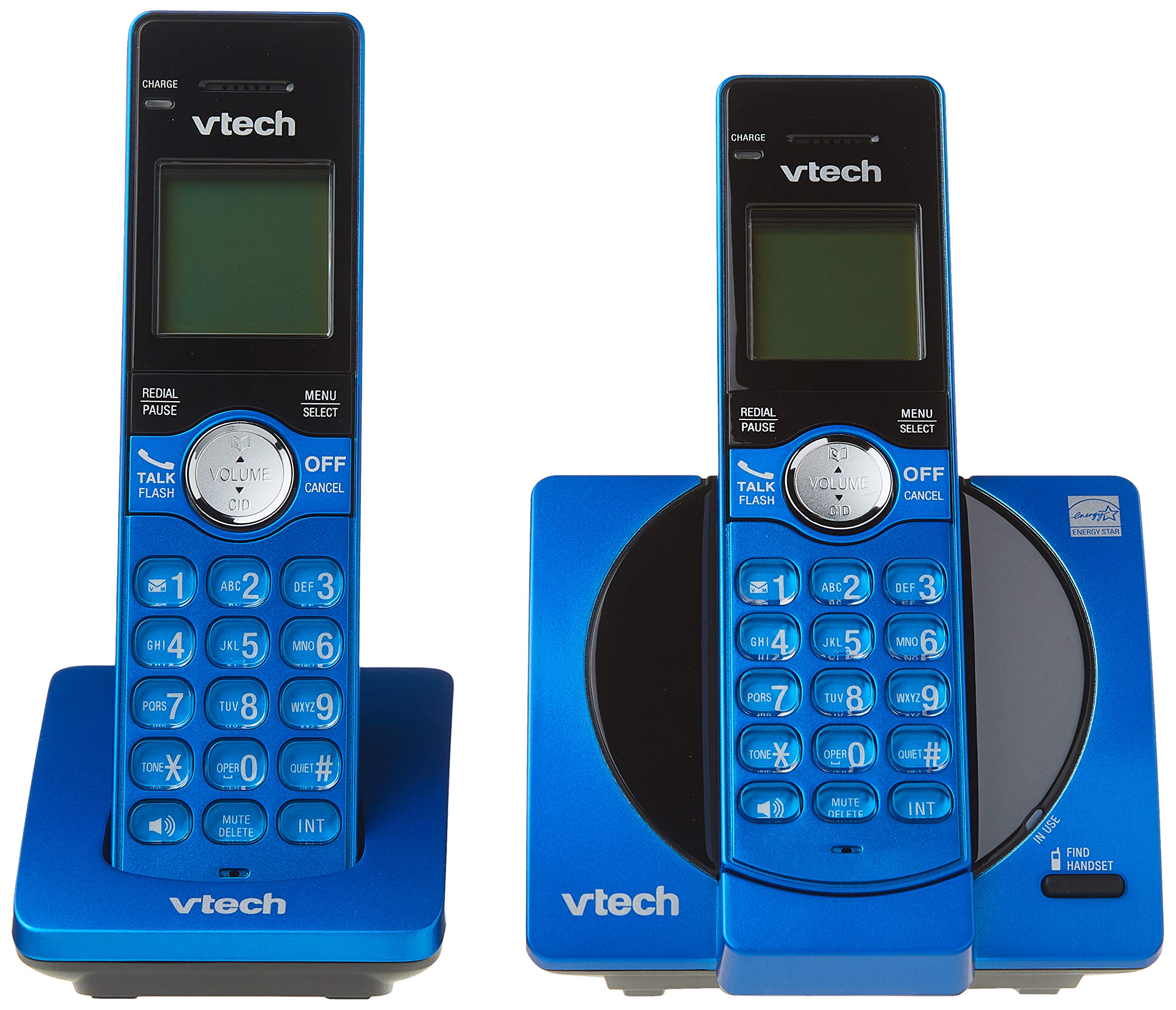 VTech CS6919-25 Dect_6.0 2 Handset Landline Telephone, Metallic Blue 🍁 All In One Marketplace Canada
