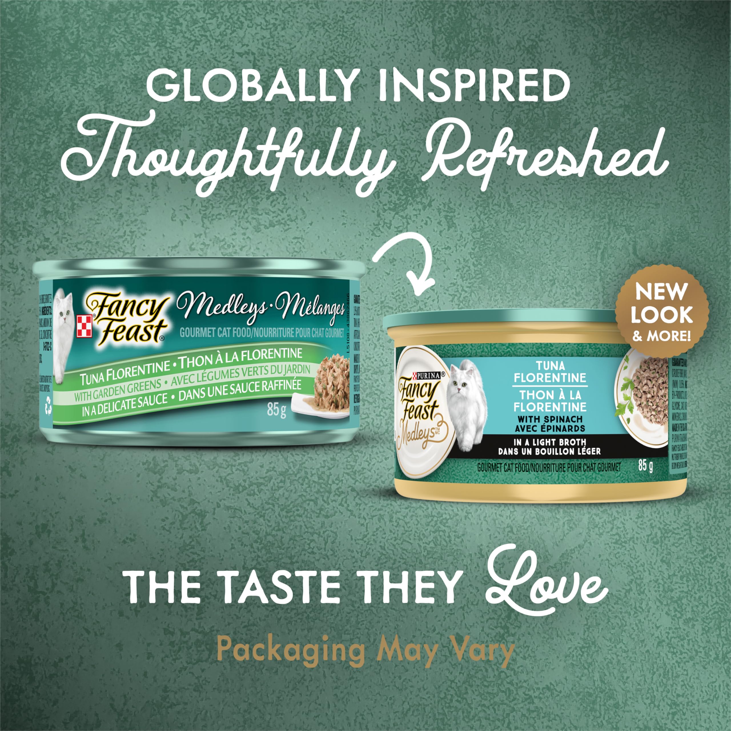 Fancy Feast Medleys Wet Cat Food, Tuna Florentine - 85 g Can (24 Pack) 🍁 All In One Marketplace Canada