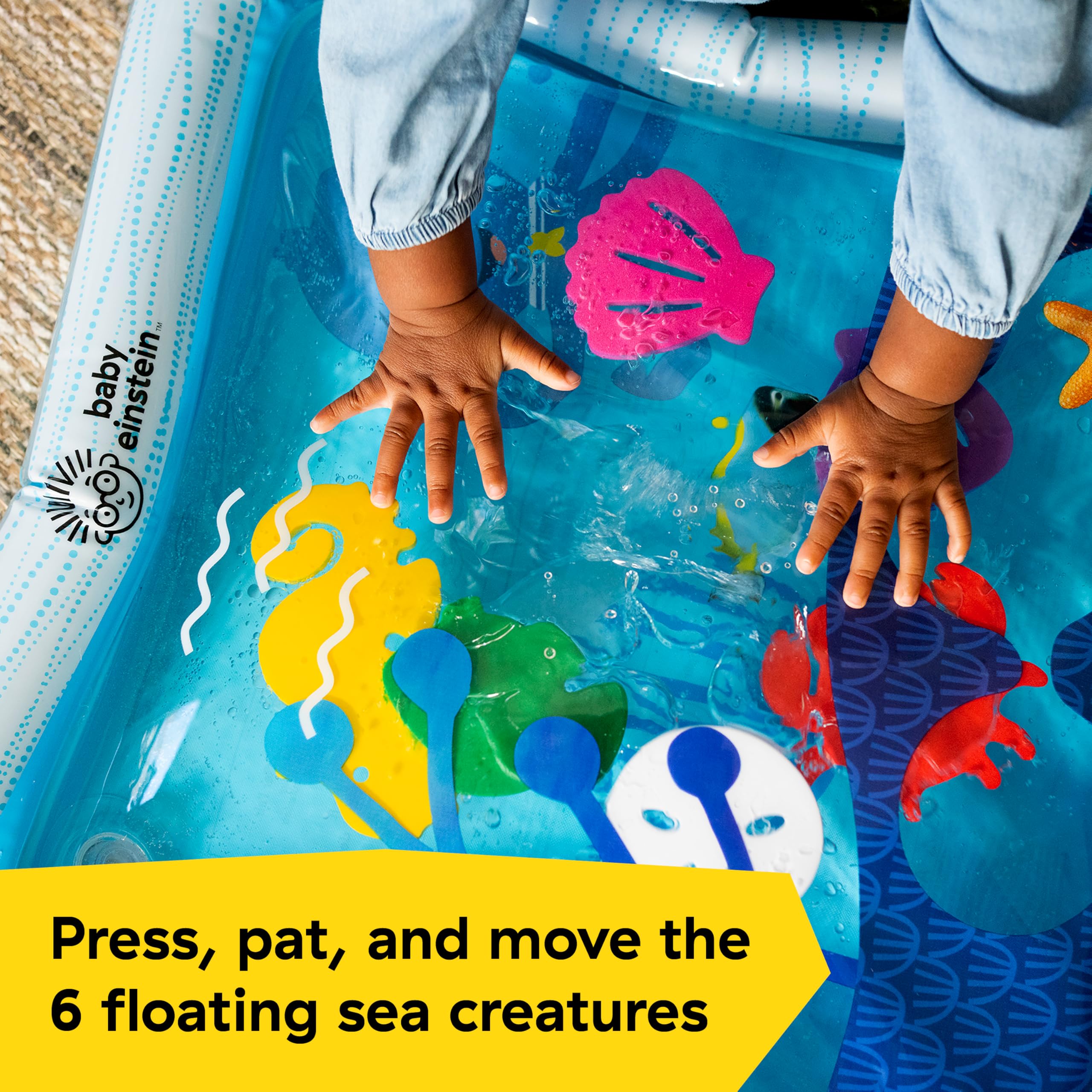 Baby Einstein Octopus Water Play Mat - Safety Fill Line, Tummy Time Activity & Sensory Toy for Babies Newborn & up, Blue 🍁 All In One Marketplace Canada