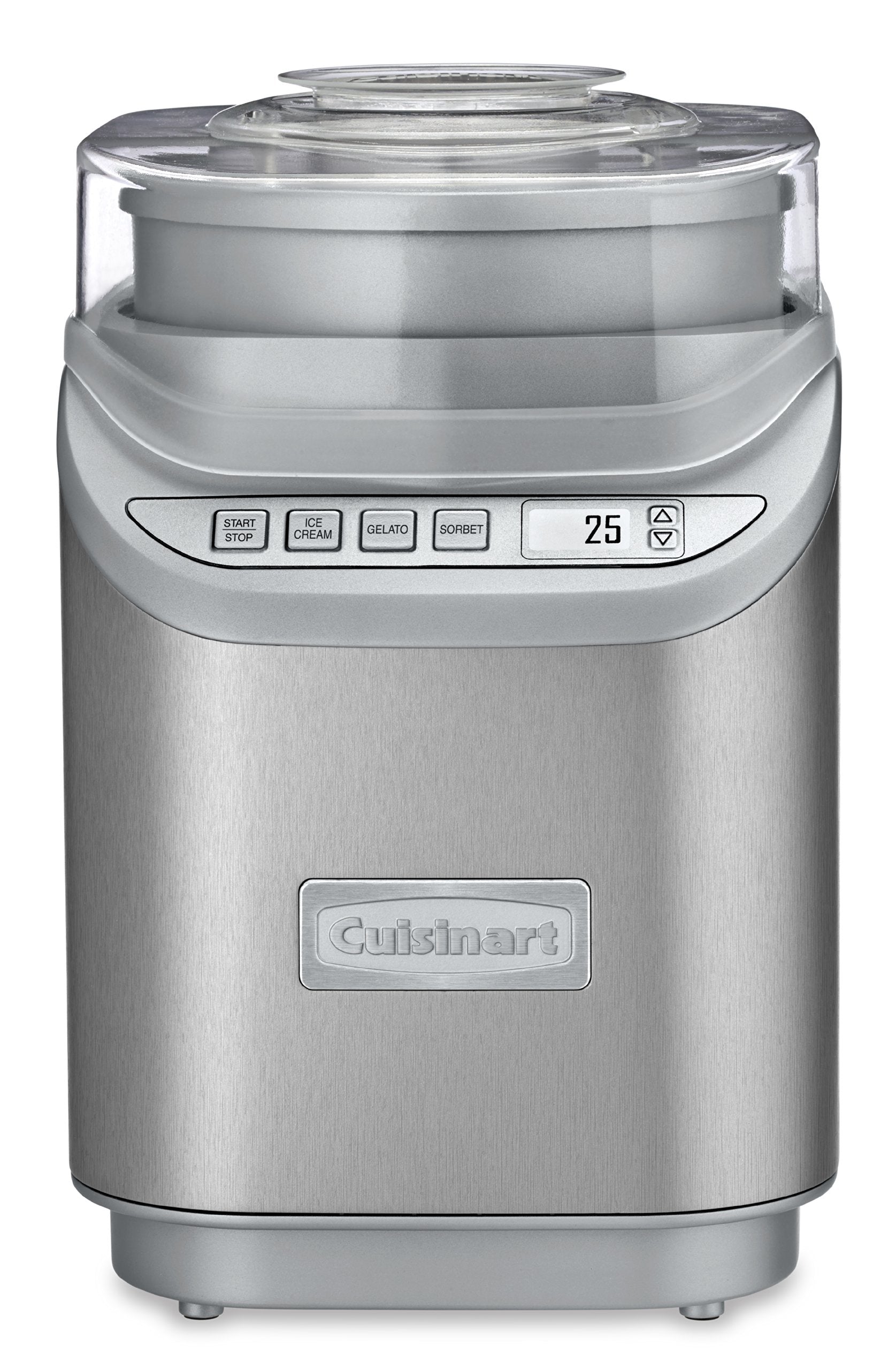 Cuisinart Ice Cream Maker Machine w/Countdown Timer, Stainless Steel, 2 qt 🍁 All In One Marketplace Canada