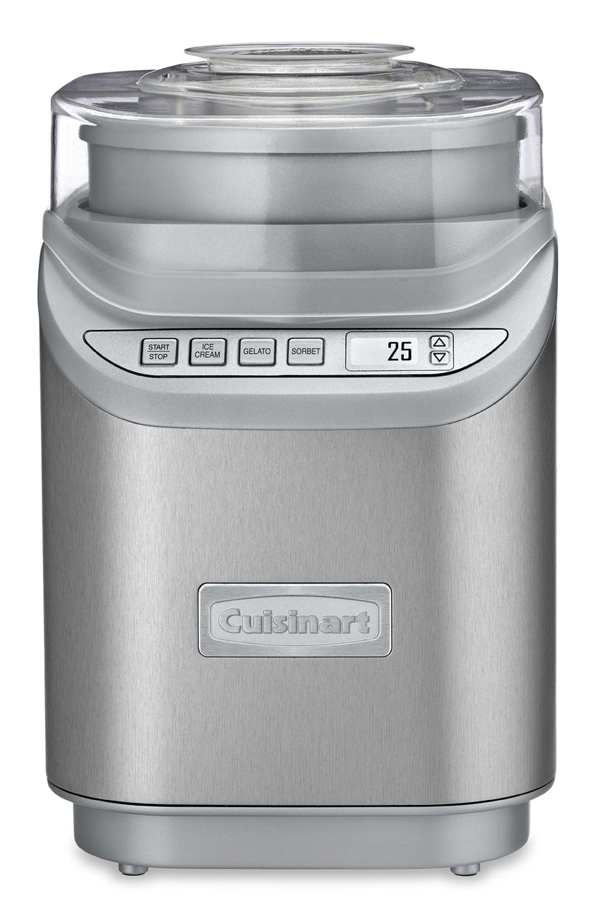 Cuisinart Ice Cream Maker Machine w/Countdown Timer, Stainless Steel, 2 qt 🍁 All In One Marketplace Canada