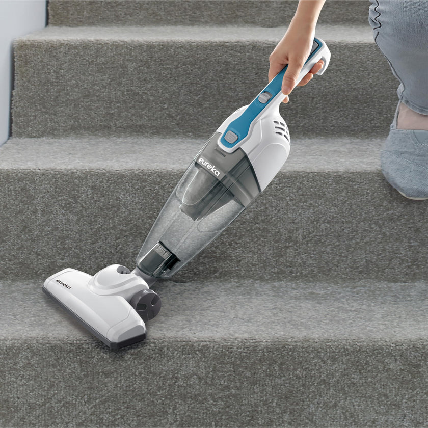 Eureka Home Lightweight Corded Stick Vacuum Cleaner, Powerful Suction Convenient Small Vacuum for Hard Floor, 3-in-1 Hand Vacuum, Aqua Blue, NES100 🍁 All In One Marketplace Canada