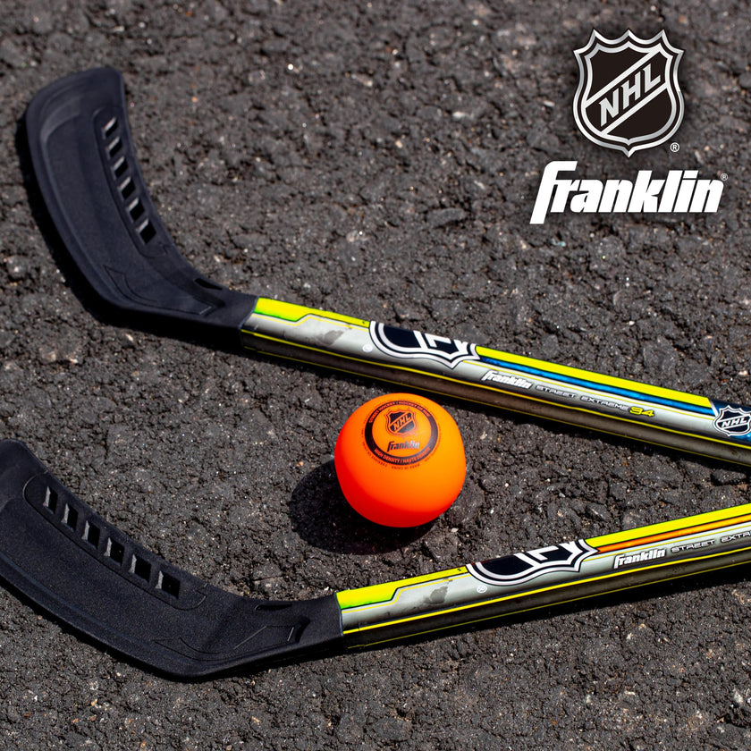 Franklin Sports Youth Street Hockey Set - Includes 2 Street Hockey Sticks and 1 Street Hockey Ball - Official NHL Licensed Product - Perfect Hockey Starter Set for Kids 🍁 All In One Marketplace Canada