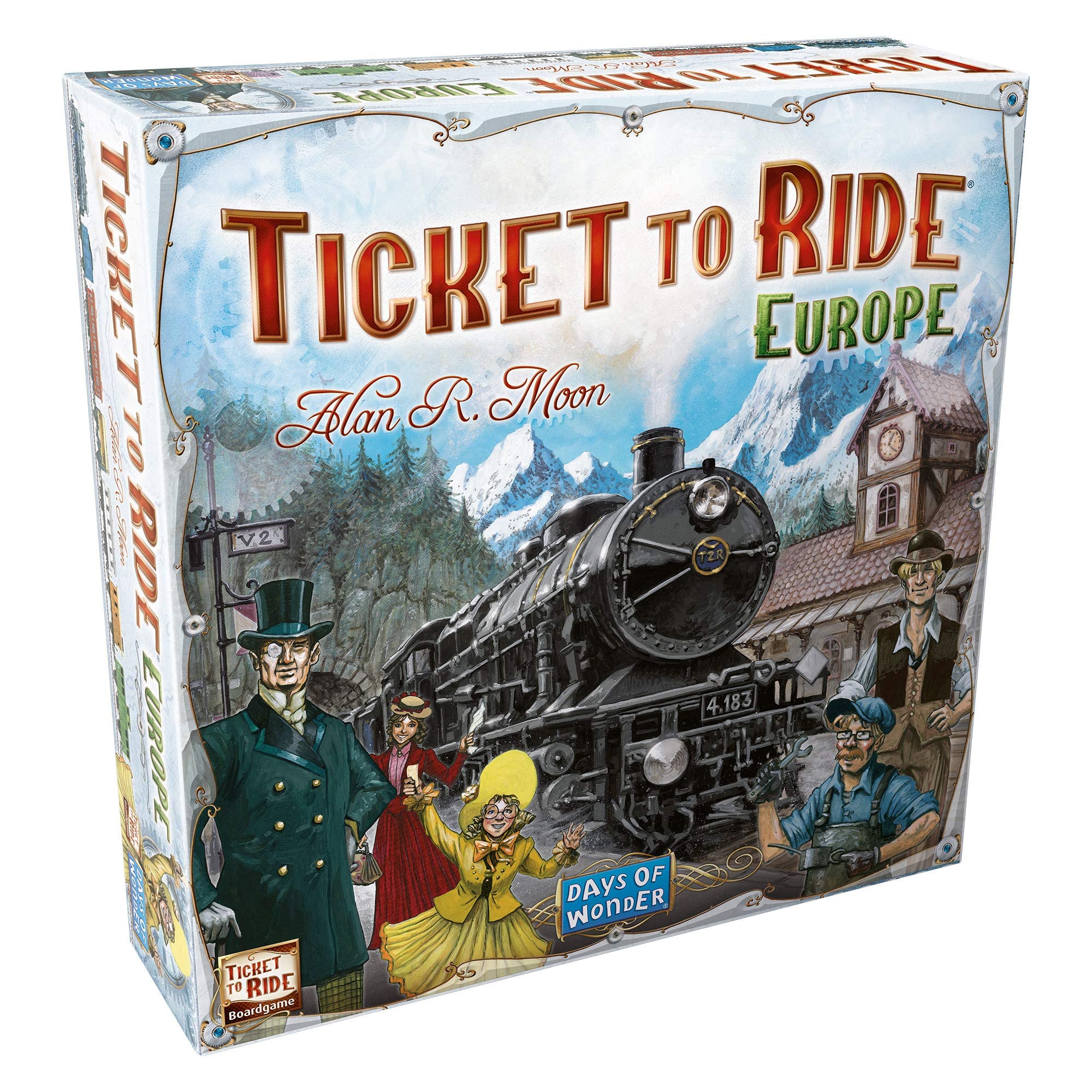 Ticket to Ride Europe Board Game | Family Board Game | Board Game for Adults and Family | Train Game | Ages 8+ | For 2 to 5 players | Average Playtime 30-60 minutes | Made by Days of Wonder 🍁 All In One Marketplace Canada