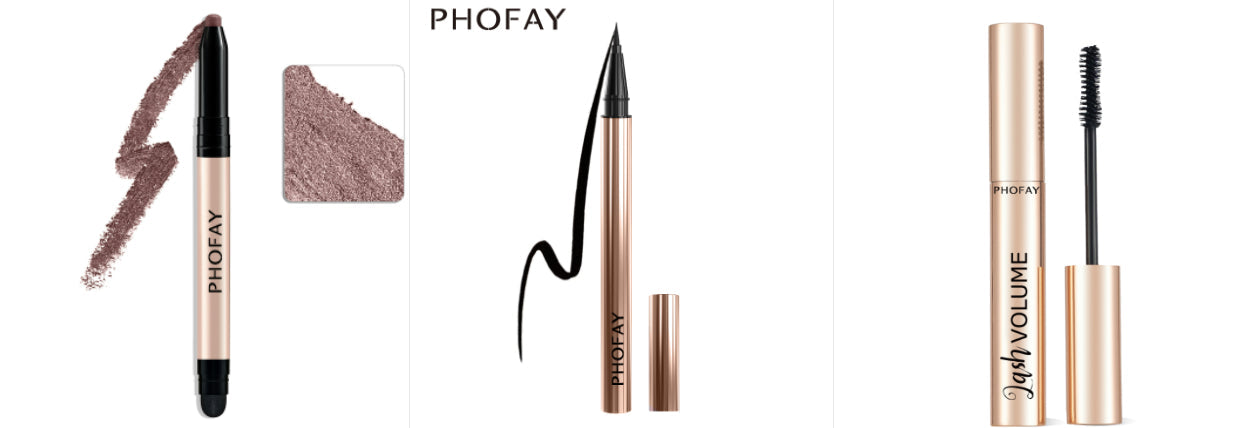 PHOFAY Eyeshadow Stick – Waterproof, Easy-Blend Colour (12 Shade Sets)