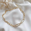 Cold Wind Zircon Gold Chain Necklace for women