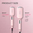 TYMO ROVY Hair Waver Curling Iron, 3-Barrel Ionic Hair Curler with 9 Heat Settings, Beach Waves Crimper for Women, Travel-Friendly, Anti-Scald, Fast Heating, Easy to Use, Pink, 1 inch 🍁 All In One Marketplace Canada