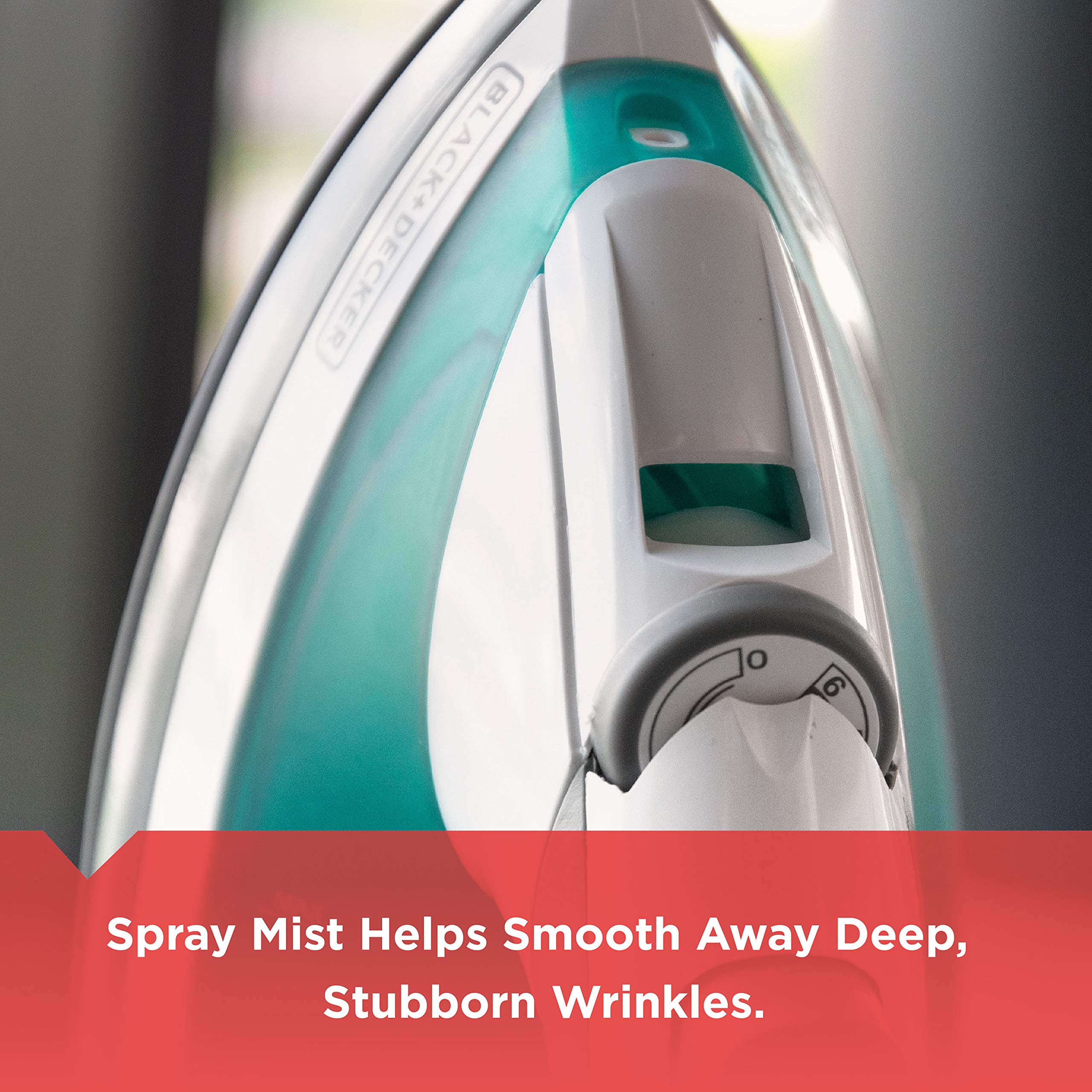 Black+Decker Lightweight Steam Iron for Clothing, Smart Steam Techology, Anti-Drip, Teal, 1200W, IR0820C 🍁 All In One Marketplace Canada