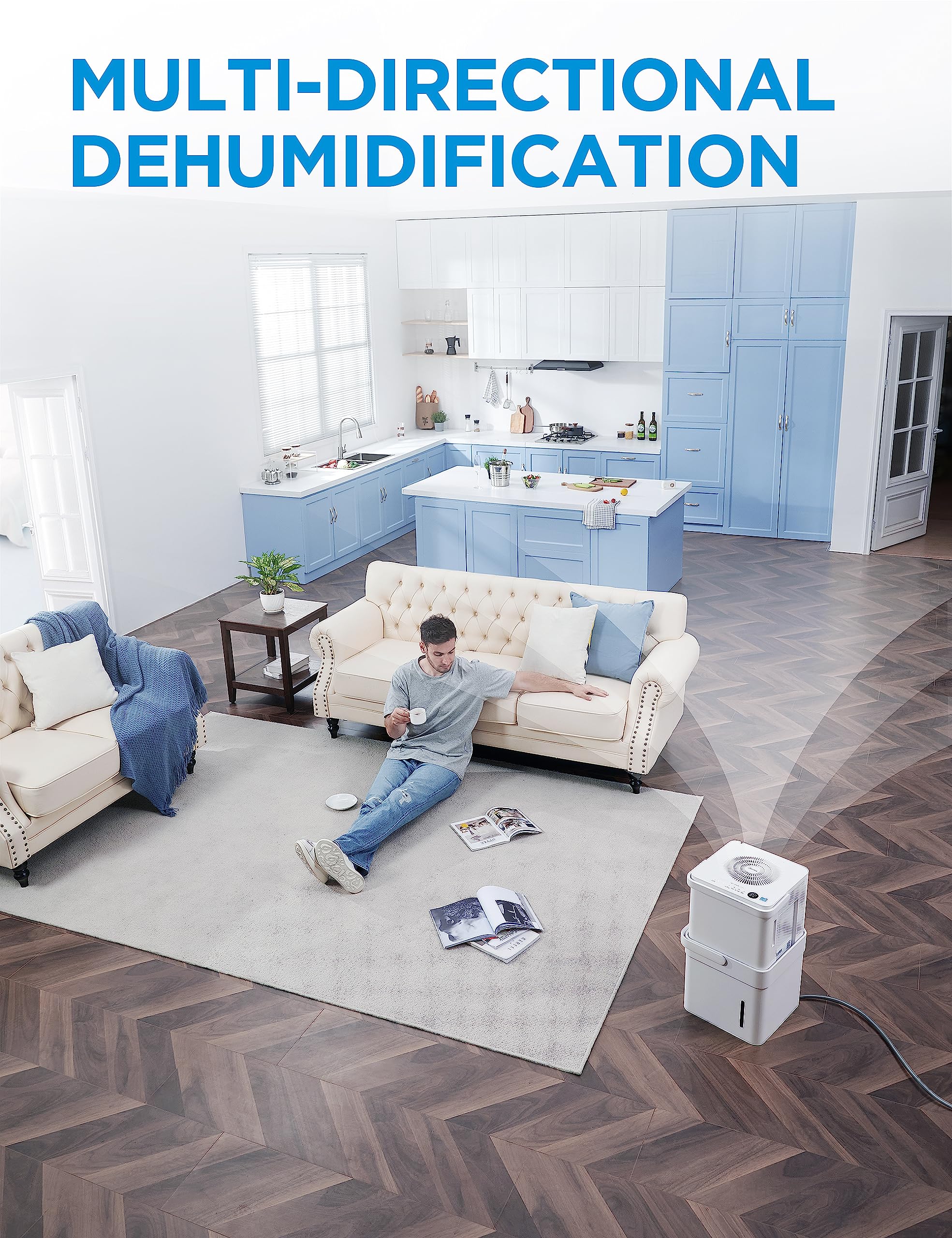 Midea Cube 20 Pint Dehumidifier for Basement and Rooms at Home for up to 1,500 Sq. Ft., Smart Control, Works with Alexa (White), Drain Hose Included, ENERGY STAR 2025 🍁 All In One Marketplace Canada