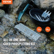 VEVOR Gold Panning Kit with Mini Sluice Box, 12