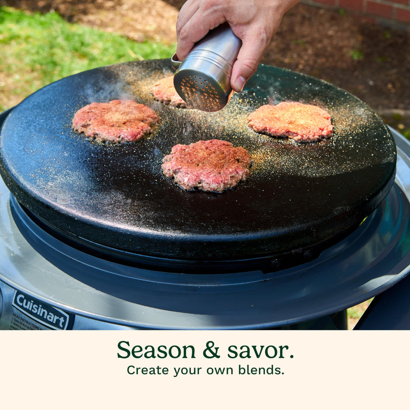 Cuisinart Smash Burger Kit with Cast Iron Burger Press, Spatula, Seasoning Shaker and Patty Papers (CSBK-400C) 🍁 All In One Marketplace Canada