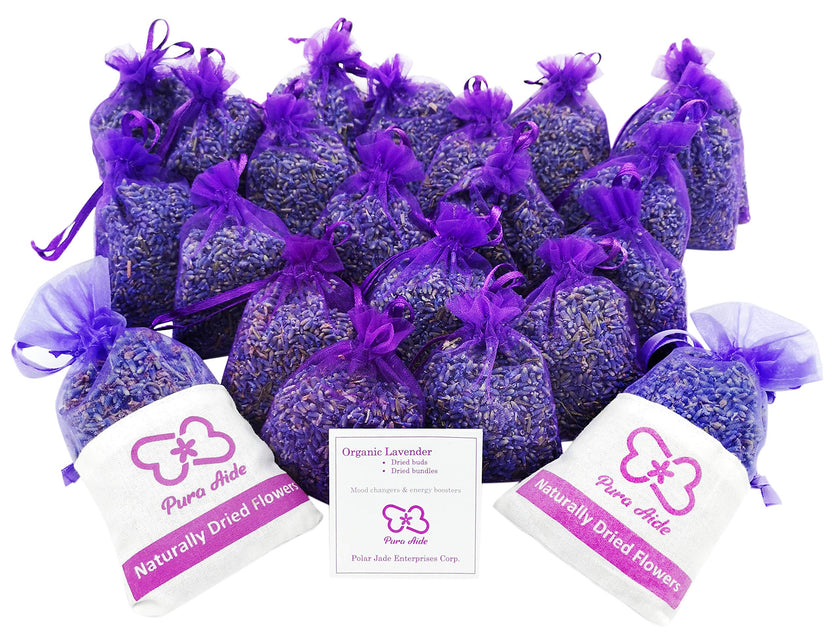 Pura Aide Lavender Sachets Pre-Filled for Refreshing Drawers Closets Dressers Shoe Boxes Wedding Toss Home Fragrance Fresh Scents (Pack of 22) 🍁 All In One Marketplace Canada