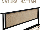 Ruby Natural Rattan Bed Frame