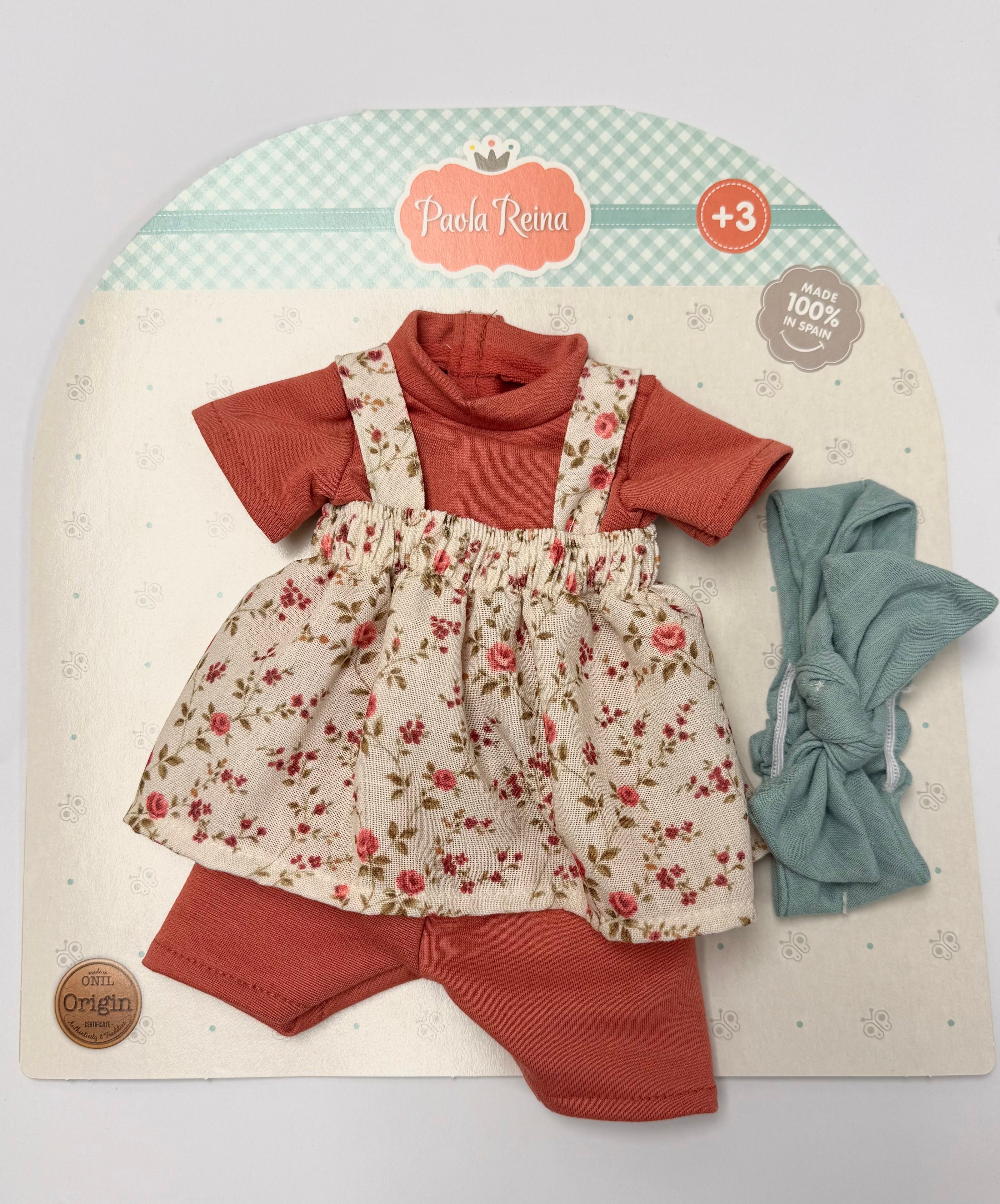 Clothes for dolls Alex & Sonia - Flower overalls - Paola Reina
