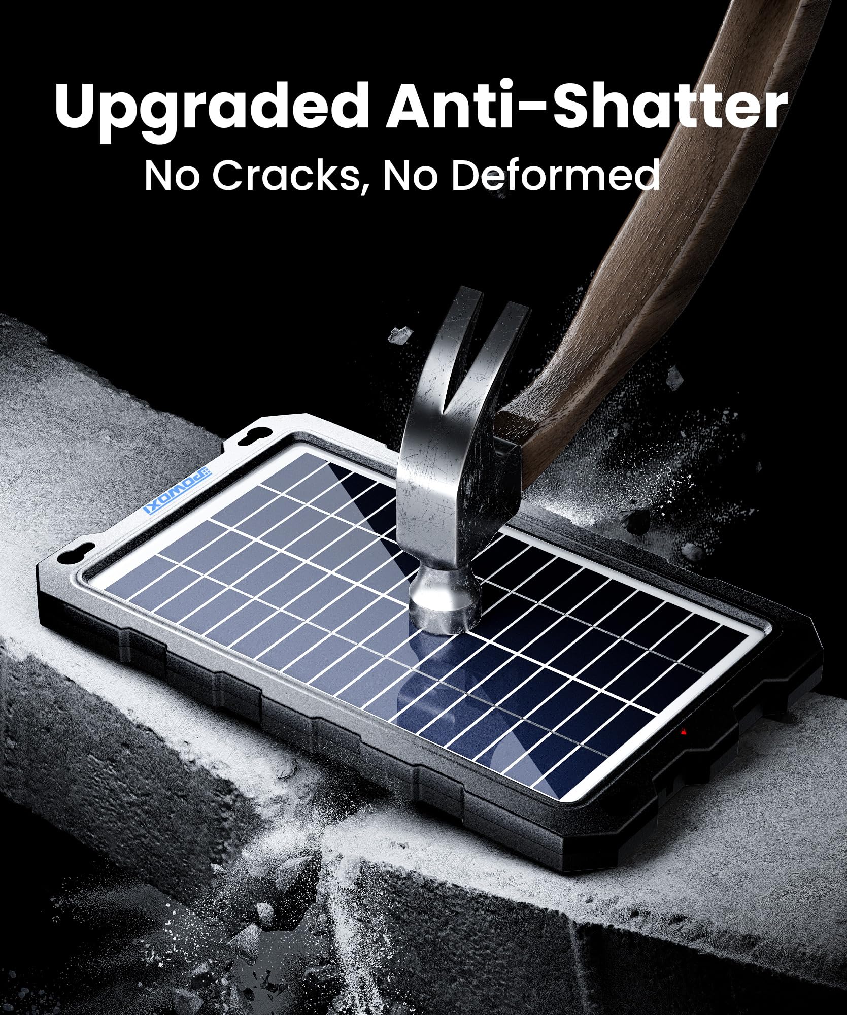Solar Battery Trickle Charger for Car Battery, Portable and Waterproof Solar Battery Maintainer, Amorphous Silicon Solar Panel car Battery Charger (Solar Battery Charger 7.5W) 🍁 All In One Marketplace Canada
