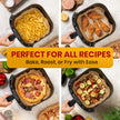 Air Fryer Liners, 125Pcs Disposable Parchment Paper Liners – Non-Stick and Oil Proof for Easy Cleanup – 8” Square for 5-8 qt Basket by Baker's Signature 🍁 All In One Marketplace Canada