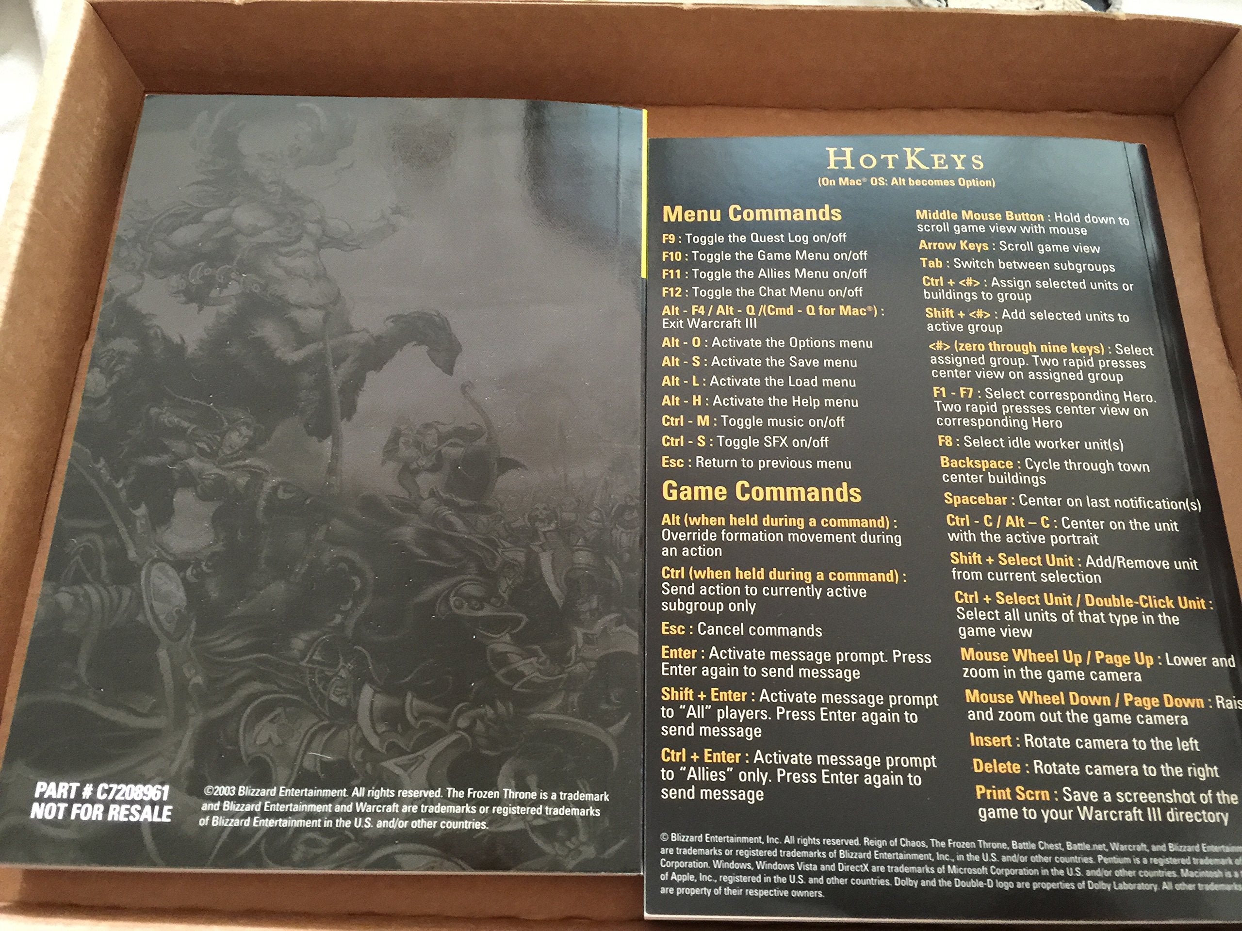 Warcraft III Battlechest with Expansion & Two Strategy Guides