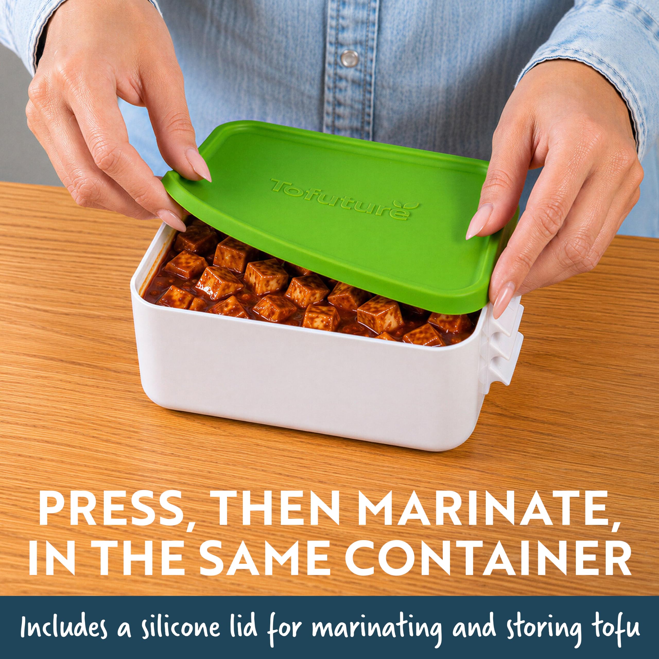 Tofuture Tofu Press | Patented Self-Contained | Vegan, Fits 8-16 oz Block 🍁 All In One Marketplace Canada