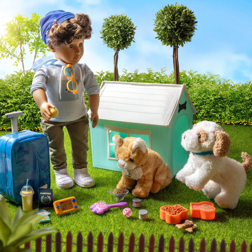 Our Generation Hop in Cat Carrier, Pet Care Playset for Doll Play, Plush 🍁 All In One Marketplace Canada