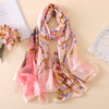 Women's Summer Sunscreen Silk Shawl Scarf – Lightweight UV Protection Travel Wrap | Canada & USA