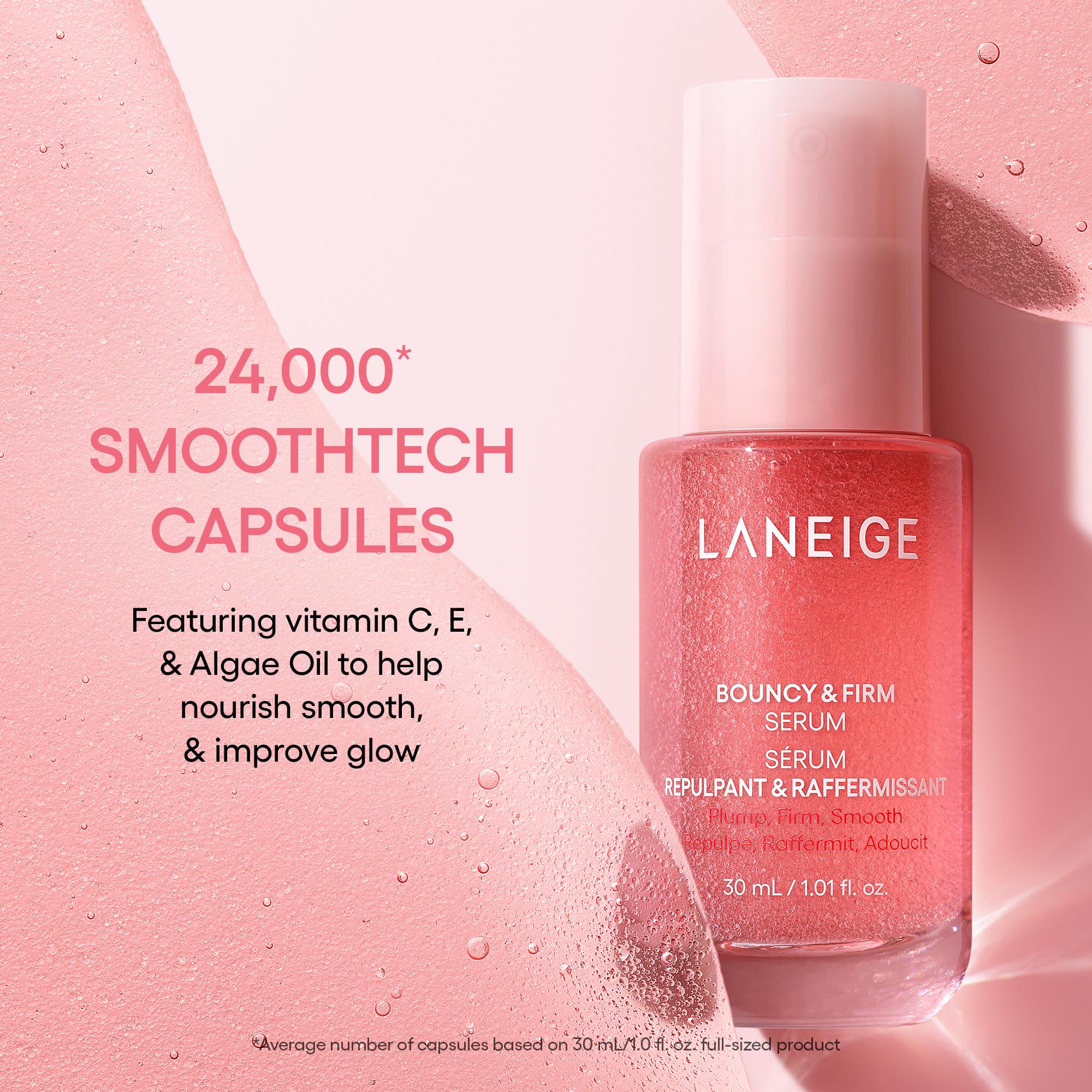 LANEIGE Bouncy & Firm Serum: Korean Slow Aging Collagen Serum with Peptides for Plumping, Firming, & Hydrating 🍁 All In One Marketplace Canada