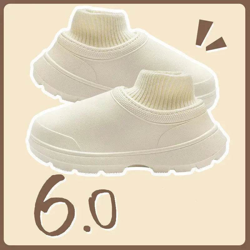Winter Women's Fashionable Waterproof Cotton Slippers