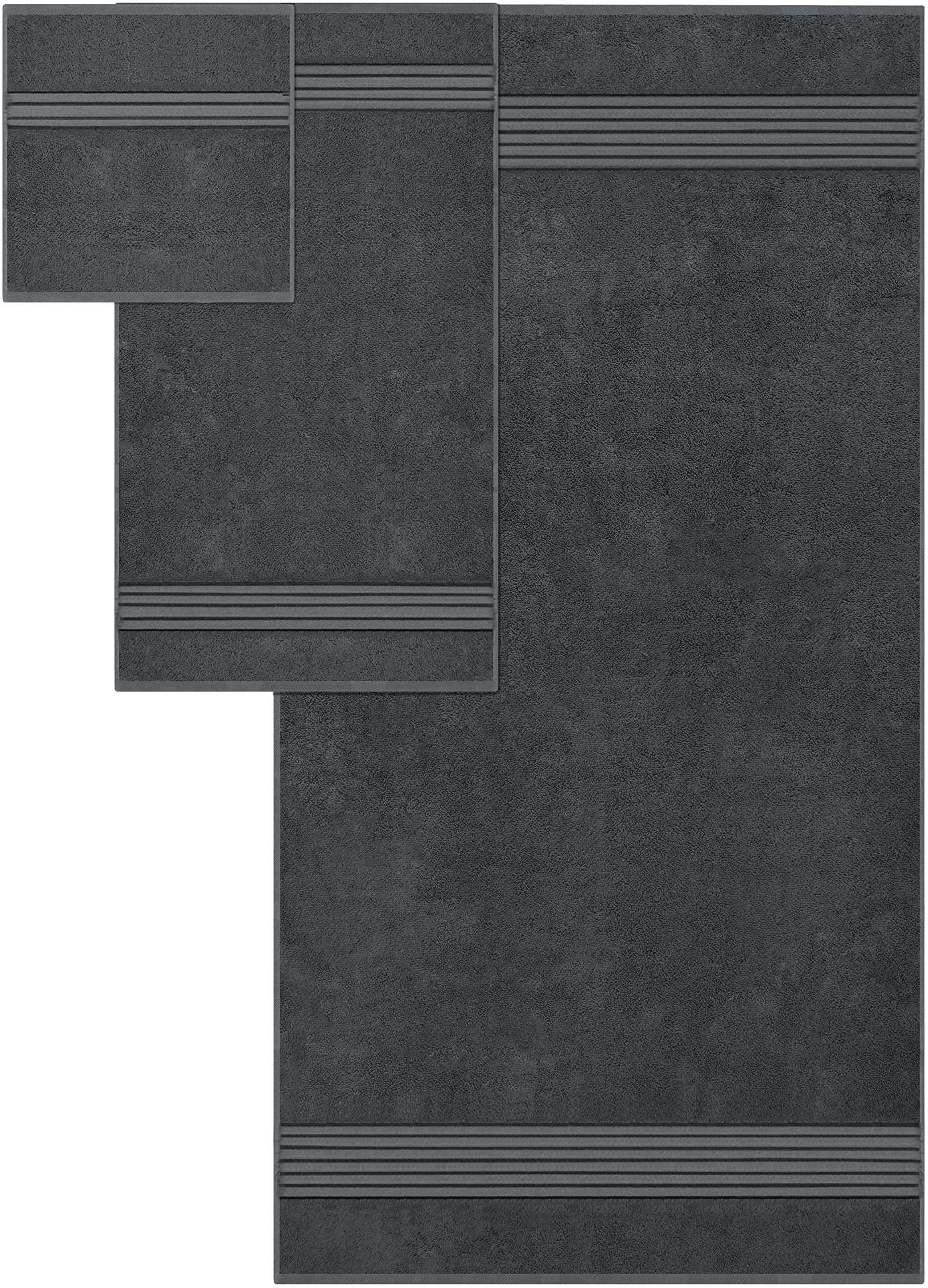 Utopia Towels 8 Piece Premium Towel Set, 2 Bath, 2 Hand, and 4 Washcloths,100% Ring Spun Cotton, Super Soft and Highly Absorbent, Grey 🍁 All In One Marketplace Canada