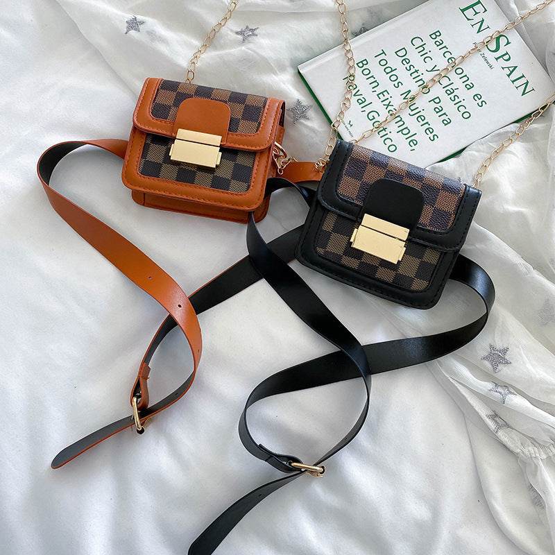 Women's Mini Crossbody Bag – Adjustable Strap | Black & Brown
