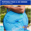 SwimWays Spring Float Premium Recliner Pool Lounger, Inflatable Pool Floats Adult with Fast Inflation for Ages 15 & Up, Sky Blue 🍁 All In One Marketplace Canada