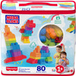 MEGA BLOKS First Builders Toddler Blocks Toys Set, Big Building Bag Collection with 80 Pieces and Storage, Blue, Ages 1+ Years 🍁 All In One Marketplace Canada