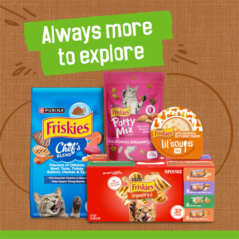 Friskies Chef's Dinner Wet Cat Food, Pate - 156 g Can (24 Pack) 🍁 All In One Marketplace Canada