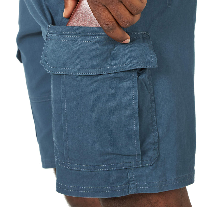 Wrangler Authentics Men's Classic Cargo Stretch Short, Midnight Blue, 36 🍁 All In One Marketplace Canada