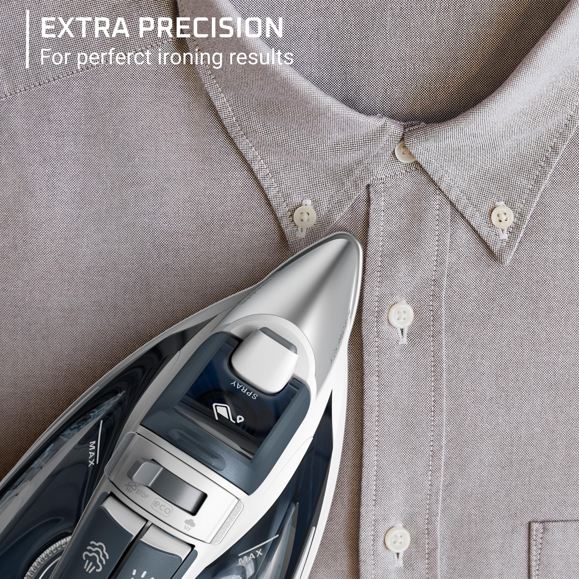 Rowenta Focus Excel Steam Iron for Clothes, Anti-Drip Protection, Iron Steamer for Clothes, 1725 Watts, DW5280, Grey 🍁 All In One Marketplace Canada