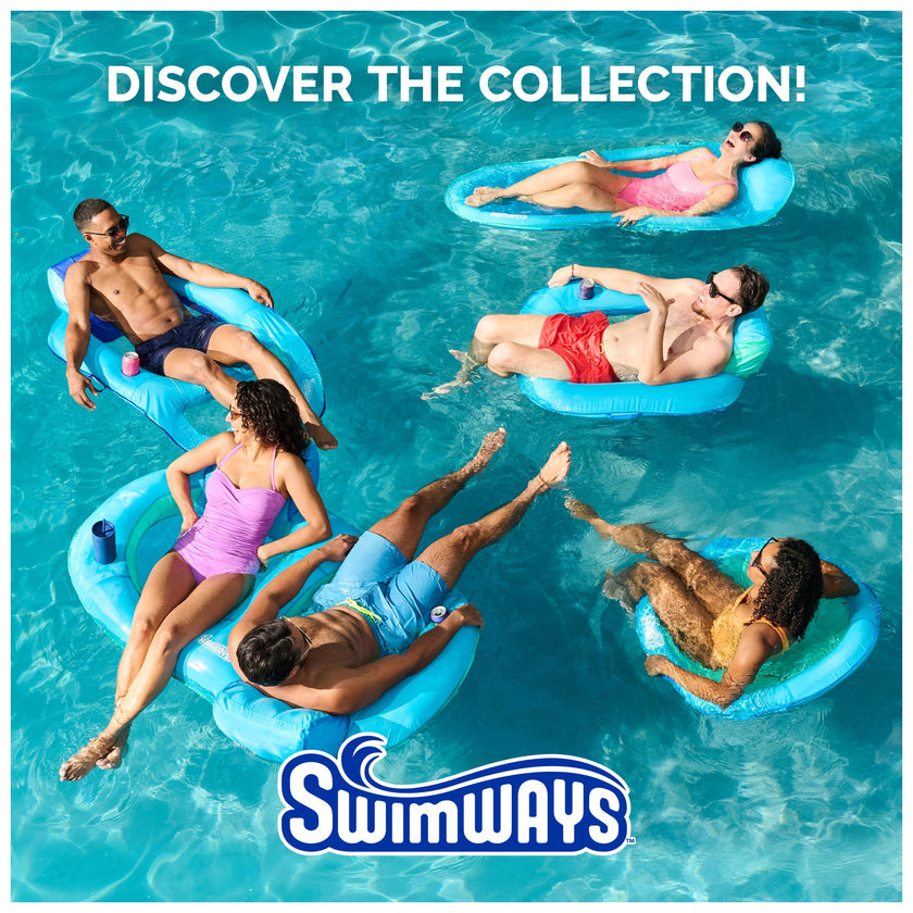 Swimways Elite Spring Float Hammock Pool Lounger, Inflatable Pool Floats Adult with Fast Inflation, Pool Hammock for Adults up to 250 lbs 🍁 All In One Marketplace Canada