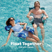 SLOOSH Inflatable Pool Floats Adult,2 Packs Floating Lounge Chairs,Blow up Pool Noodles for Adult Heavy Duty,Floating Chair for Party Summer Water Beach Lake Fun,Tropical Leaves-Green,Blue 🍁 All In One Marketplace Canada