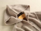 Women's Knit Cardigan Long Coat – OL Style Cotton Blend Canada USA