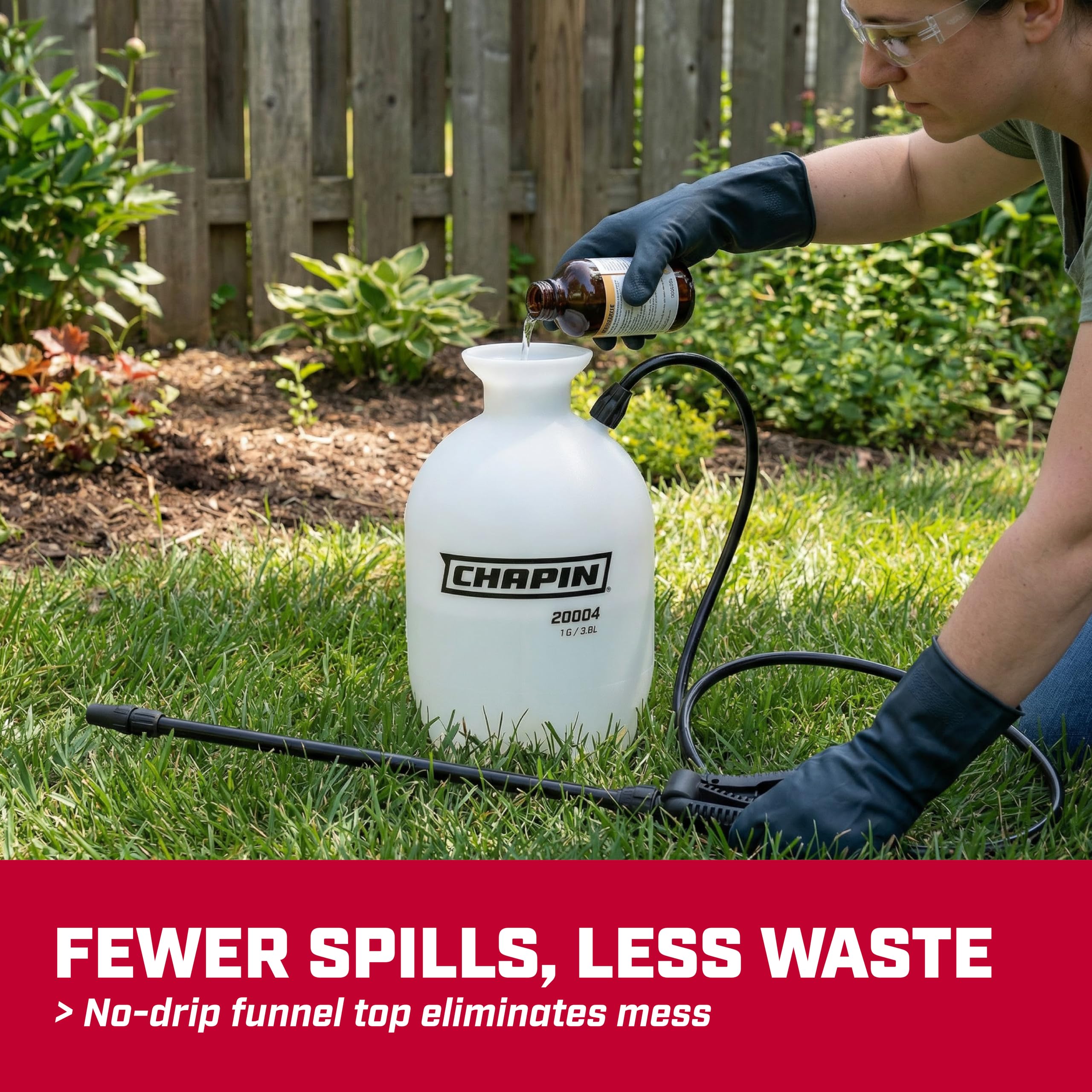 Chapin 20004 Sprayer Tank, Lawn and Garden, Hand Pump Pressured, Anti-Clog Filter, Adjustable Spray Nozzle, Spray Plants, Watering, Weeds, Fertilizer and Pests, White, 1 Gallon (4.5 Liters) 🍁 All In One Marketplace Canada
