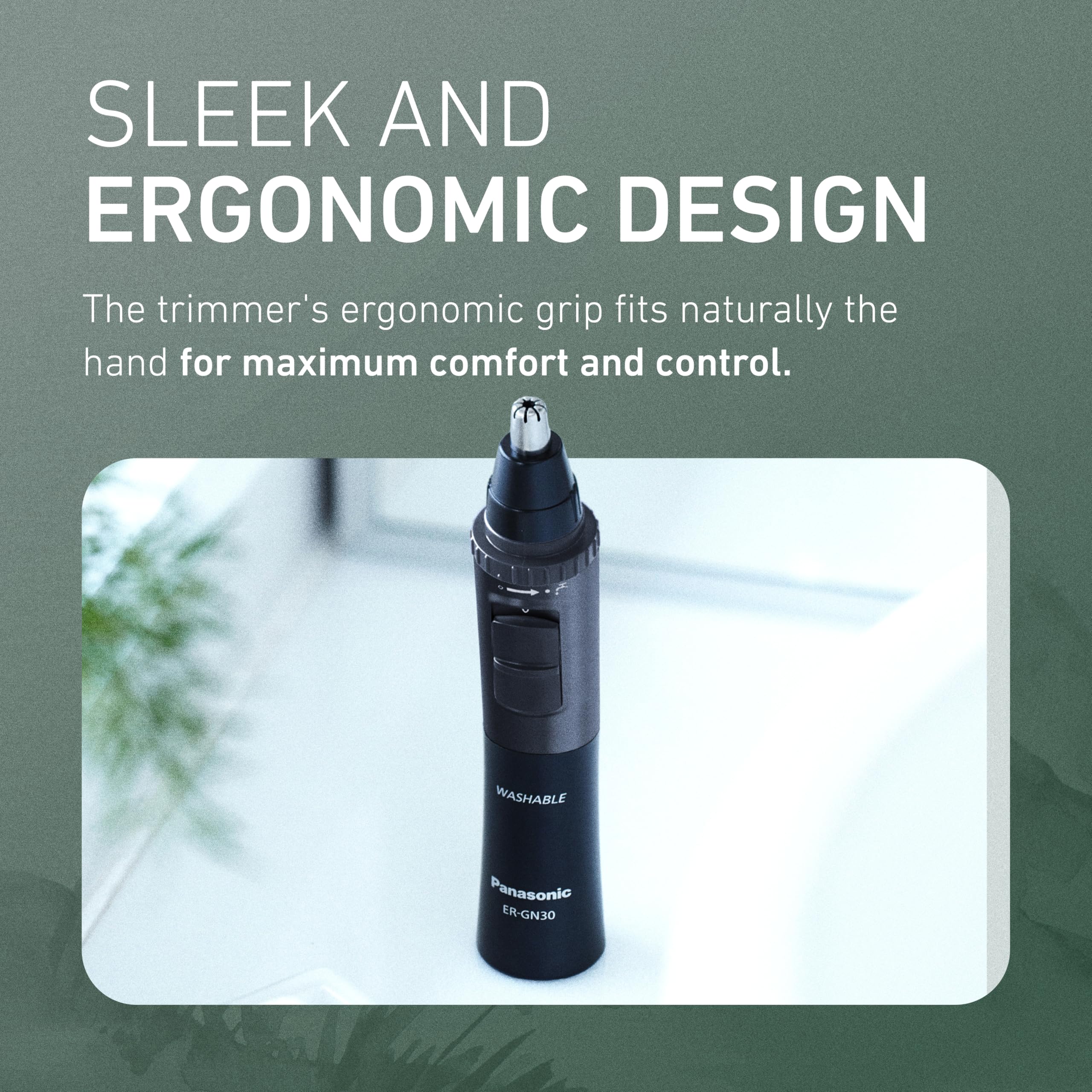 Panasonic ERGN30H nose & ear Hair Trimmer, Black Compact, 0.14 kilogram 🍁 All In One Marketplace Canada