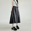 Women's Drawstring Utility Skirt - Casual Long Skirt for Summer