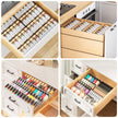PanPanPal Spice Drawer Organizer, 4 Tier- 4 Pack Clear Acrylic Drawer Seasoning Organizer, Expandable From 11'' to 22'' Kitchen Spice Rack Organizers and Storage for Drawer (Jars not included) 🍁 All In One Marketplace Canada