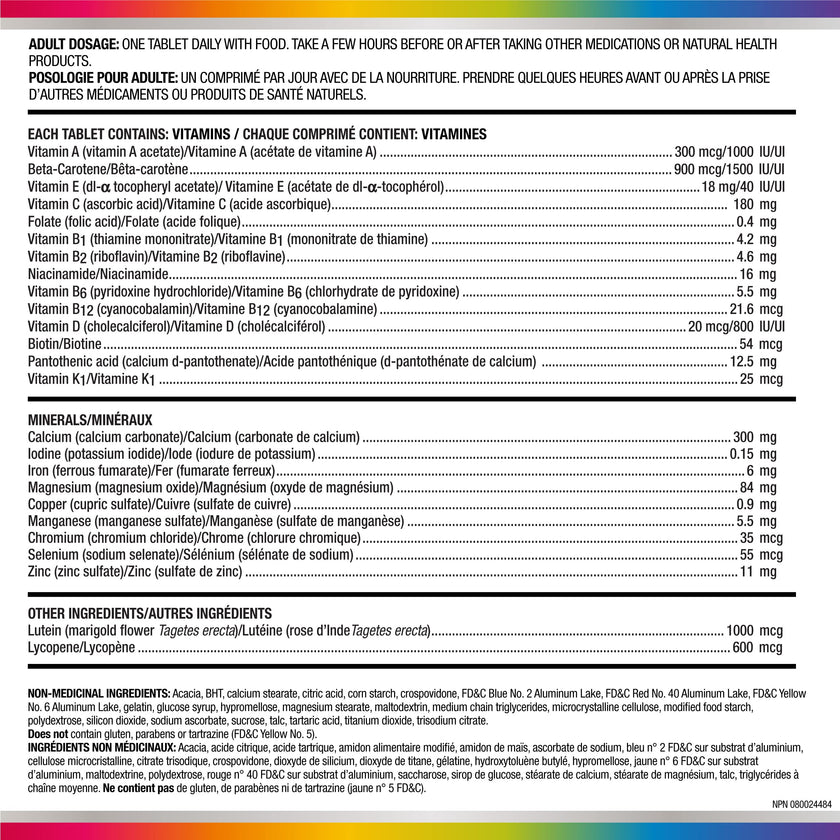 Centrum Men Multivitamins/Minerals Supplement, 90 Tablets (Packaging May Vary) 🍁 All In One Marketplace Canada