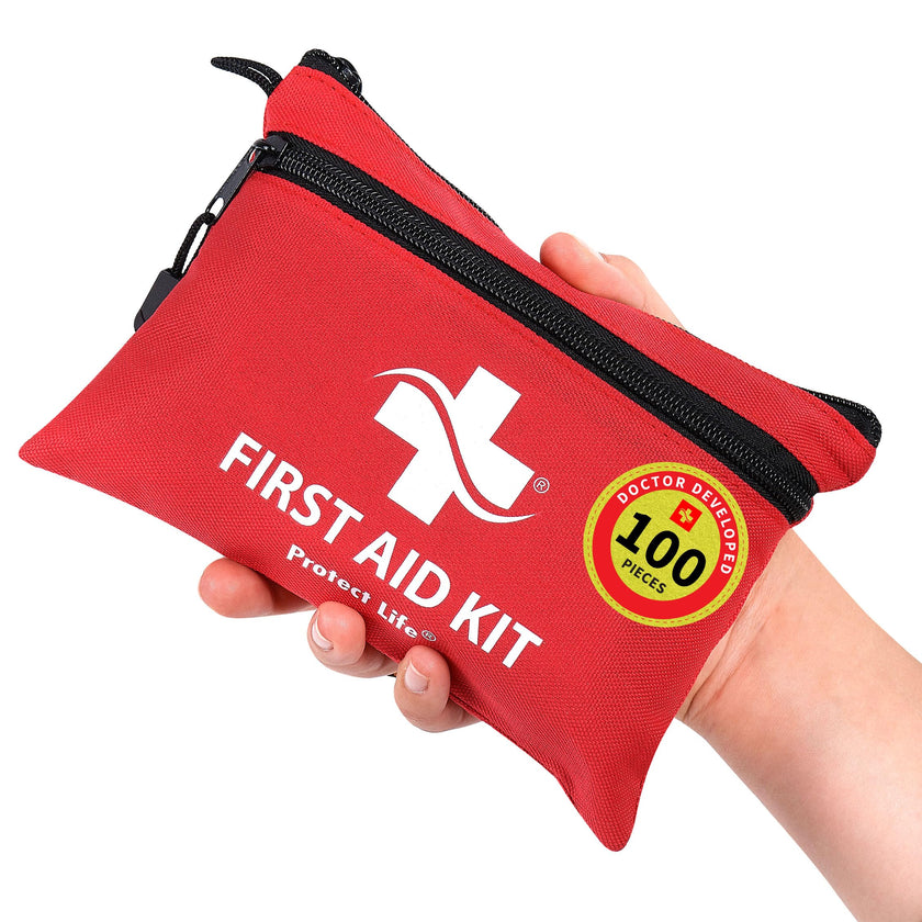 Protect Life 100-Piece First Aid Kit for Home, Business, Car, Camping & Hiking | HSA/FSA Eligible Emergency Survival Medical Kit 🍁 All In One Marketplace Canada