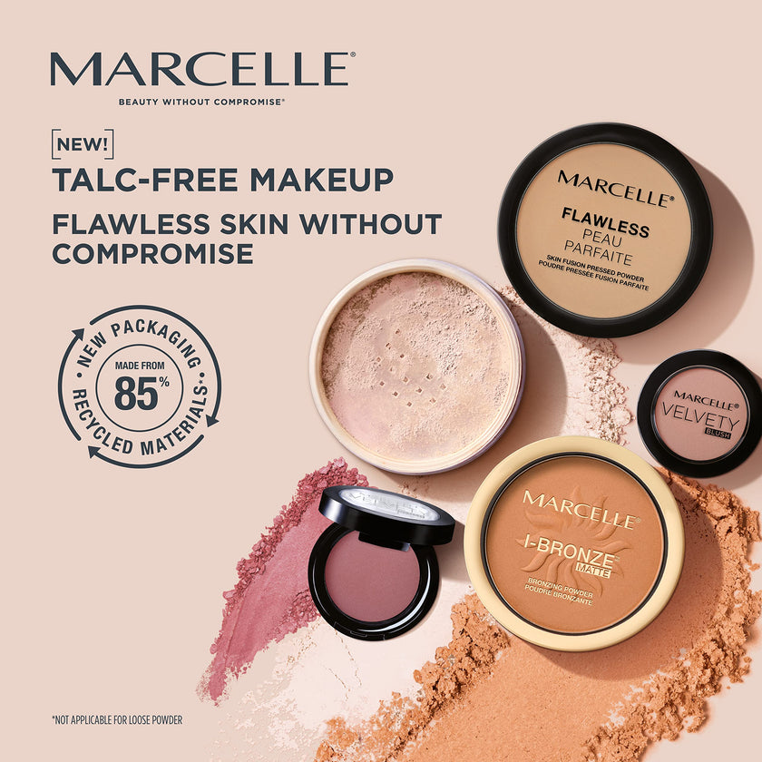 Marcelle Flawless Loose Face Powder, Translucent, Talc-Free, Ultra-Light, Mattifying, Natural & Smooth Finish, Flawless Complexion, Long-Lasting, Hypoallergenic, Fragrance-Free, Cruelty-Free, 55 g 🍁 All In One Marketplace Canada