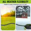 WORKPRO Garden Hose 5/8 in x 10 FT, Heavy Duty, Flexible, Lightweight Water Hose with 360° Rotation Handle, 3/4