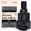 Kitsch Ceramic Thermal Hair Rollers for Women – Self Grip Hair Curlers for Heatless Curls Overnight - Volumizing Large Rollers for Short & Long Hair - For Long Lasting Frizz-Free Curls - Black, 8pcs 🍁 All In One Marketplace Canada