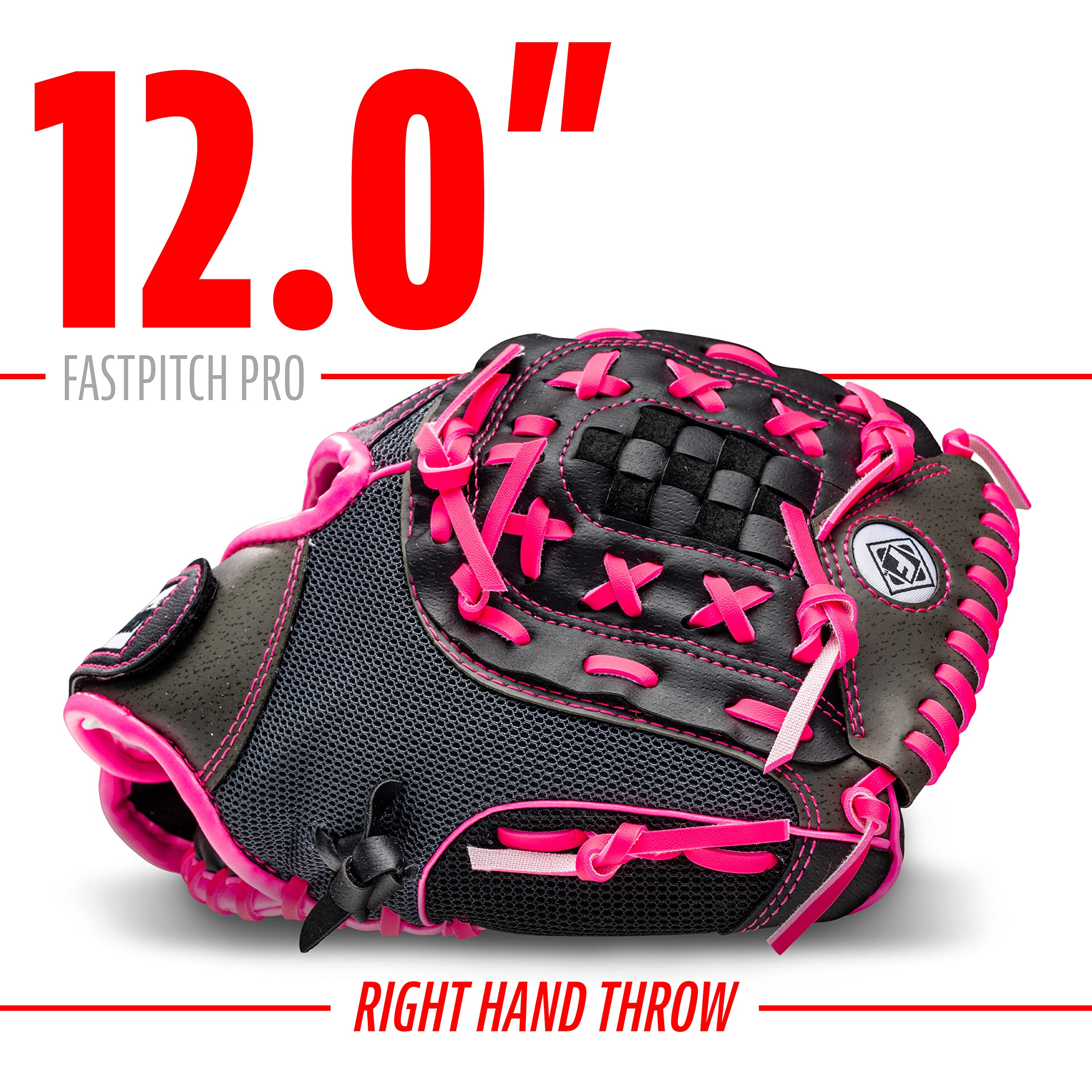 Franklin Sports Softball Glove - Left and Right Handed Softball Fielding Glove - Windmill Fastpitch Pro Series - Adult and Youth Fielding Glove - 12 Inch Right Hand Throw - Pink 🍁 All In One Marketplace Canada