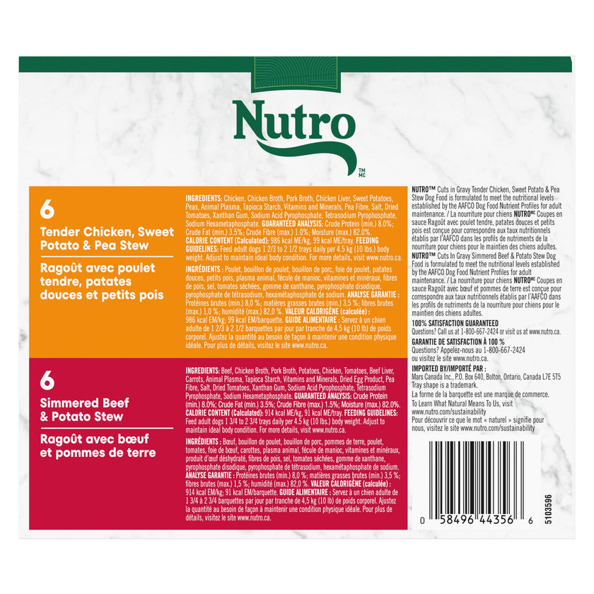 Nutro Natural Choice Adult Wet Dog Food, Chicken Flavour, 100 (12 Pack) 🍁 All In One Marketplace Canada