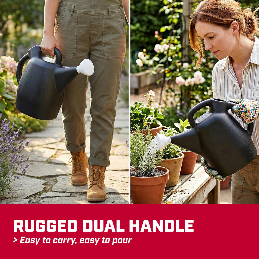 Chapin 47998 Watering Can, 2 Gallon (9 Liters), Indoor and Outdoor Plants, Lawn, Garden, Removable Nozzle, Drip-Free Sprinkler Head, Recycled Plastic, Black 🍁 All In One Marketplace Canada