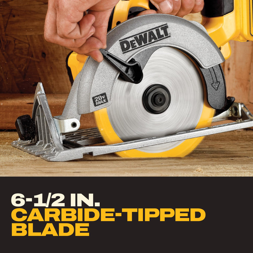 DEWALT 6-1/2-Inch 20V MAX Circular Saw, Tool Only (DCS391B) , Yellow 🍁 All In One Marketplace Canada